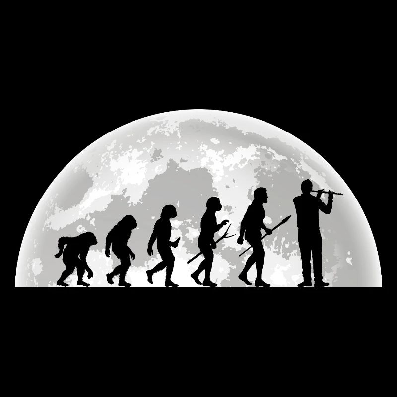 Flötist Evolution Querflöte