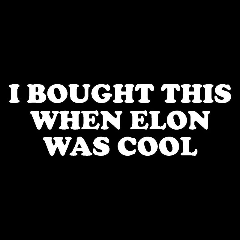 i bought this when elon was cool