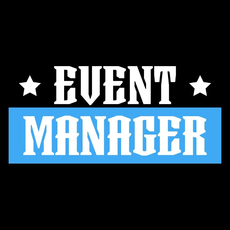 Event Manager tshirt bleu noir