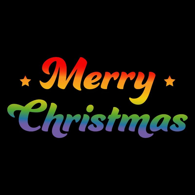 LGBTQI Arc-en-ciel Joyeux Noël Starlette