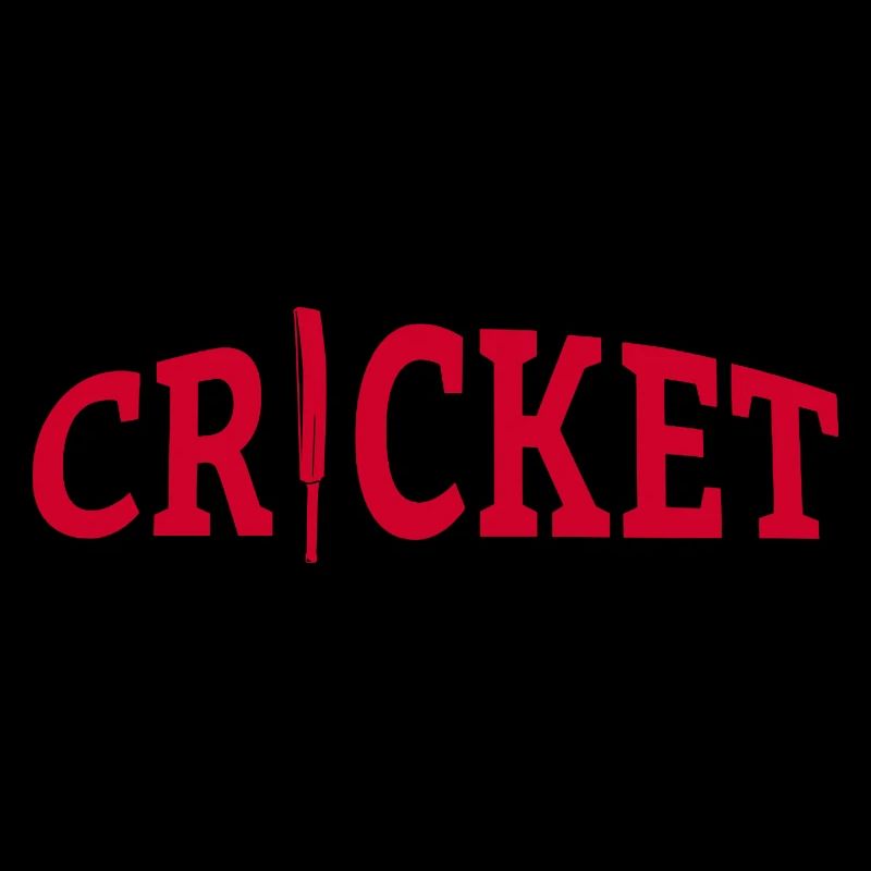 Cricket Lettering with Bat - Kricket