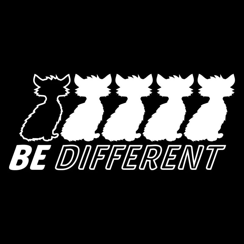 Soyez différents Chats Amis Soyez différents