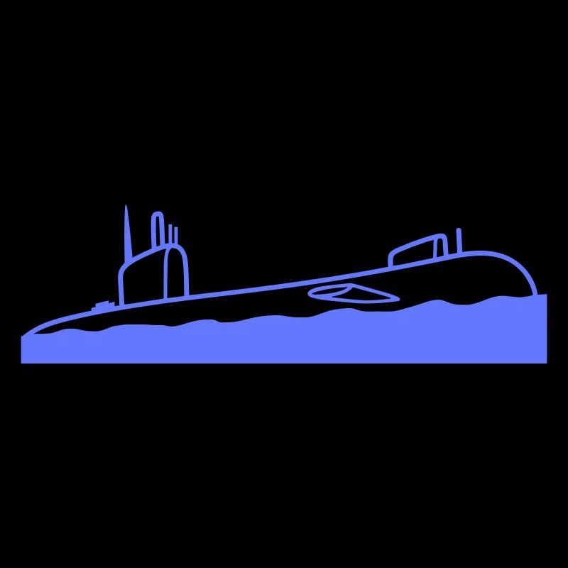 Aufgetauchtes U-Boot Wasseroberfläche Tauchgang