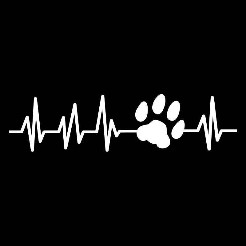 Chat Patte de chat patte de chat battement de cœur pul battement ECG