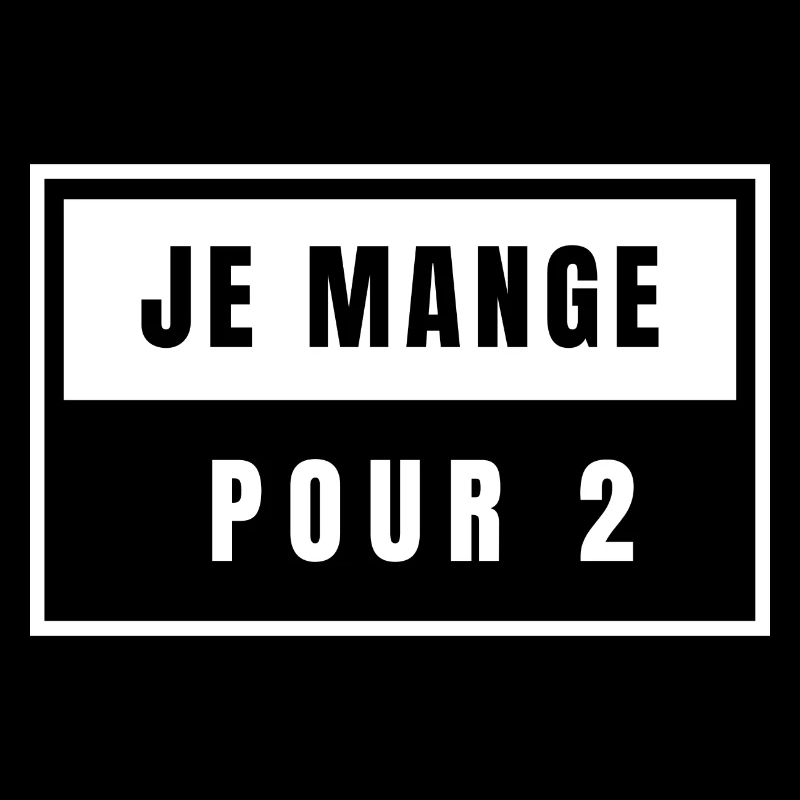 Je mange pour 2