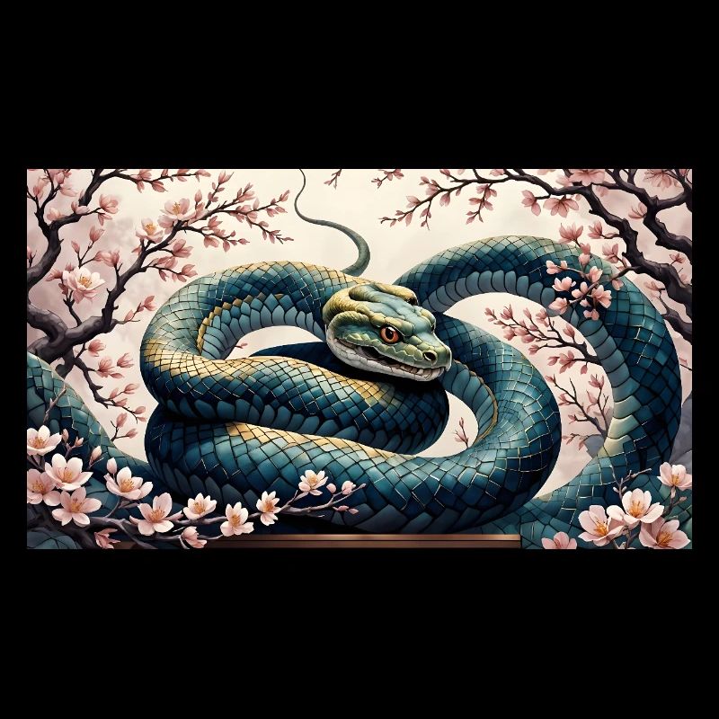 Fleur de cerisier l’année du serpent