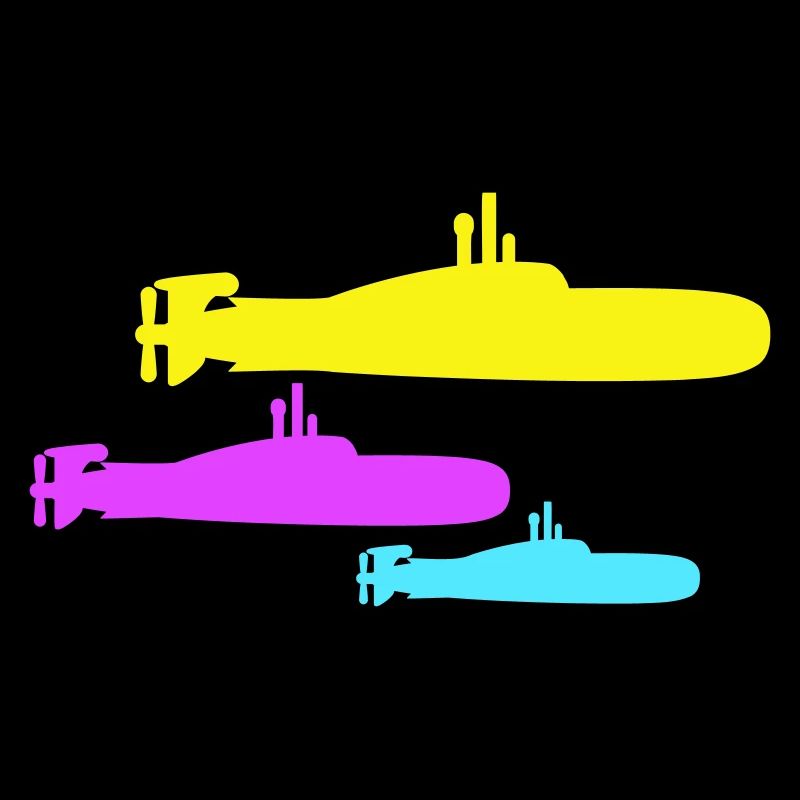 3 Submarines Fleet Three Squadrons Group Team Crew