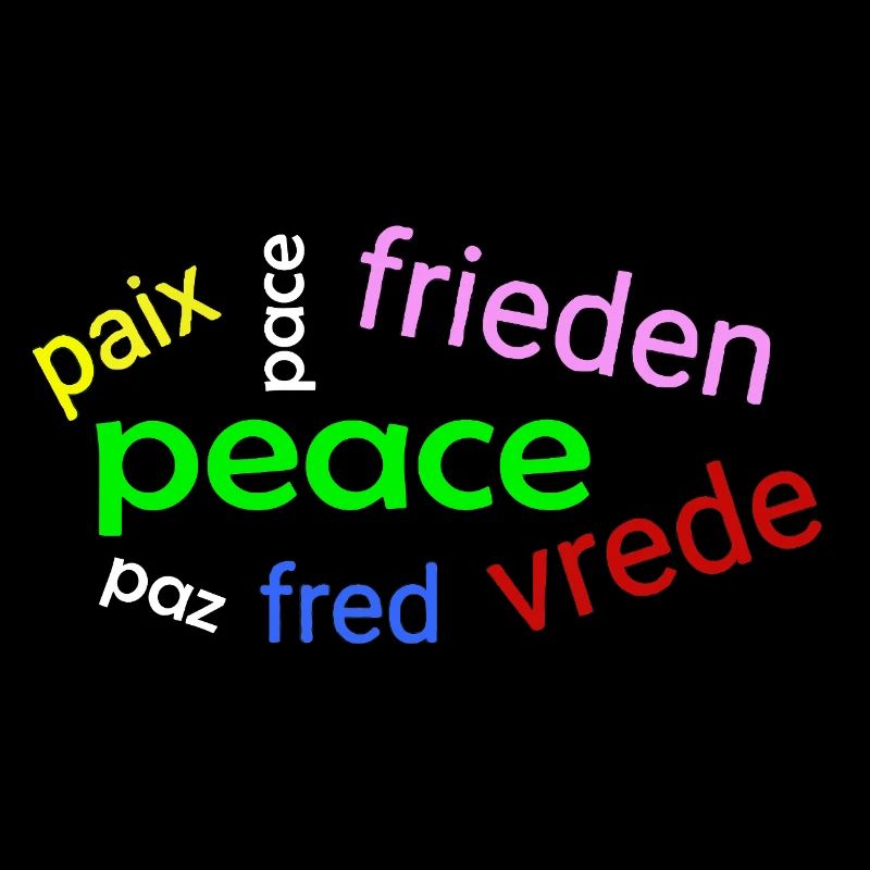 Nuage de mots de paix