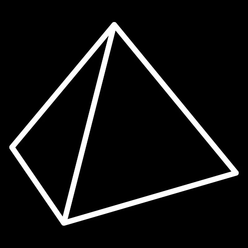 weißer Tetraeder