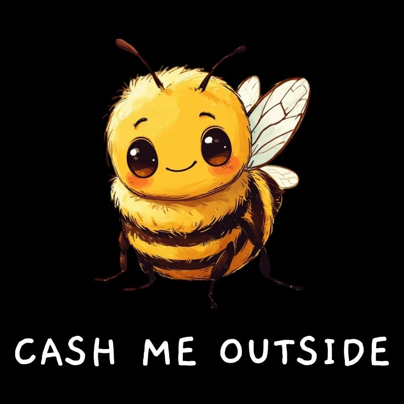 Mignon « Cash me outside » Bee Meme Design