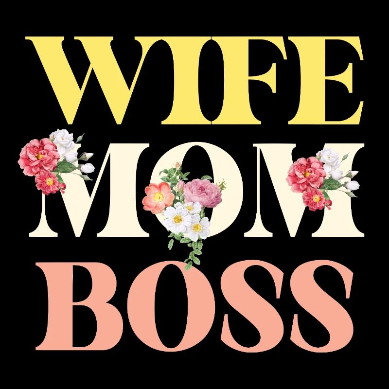 Ehefrau Mom Chefin Leiterin Florale Statement