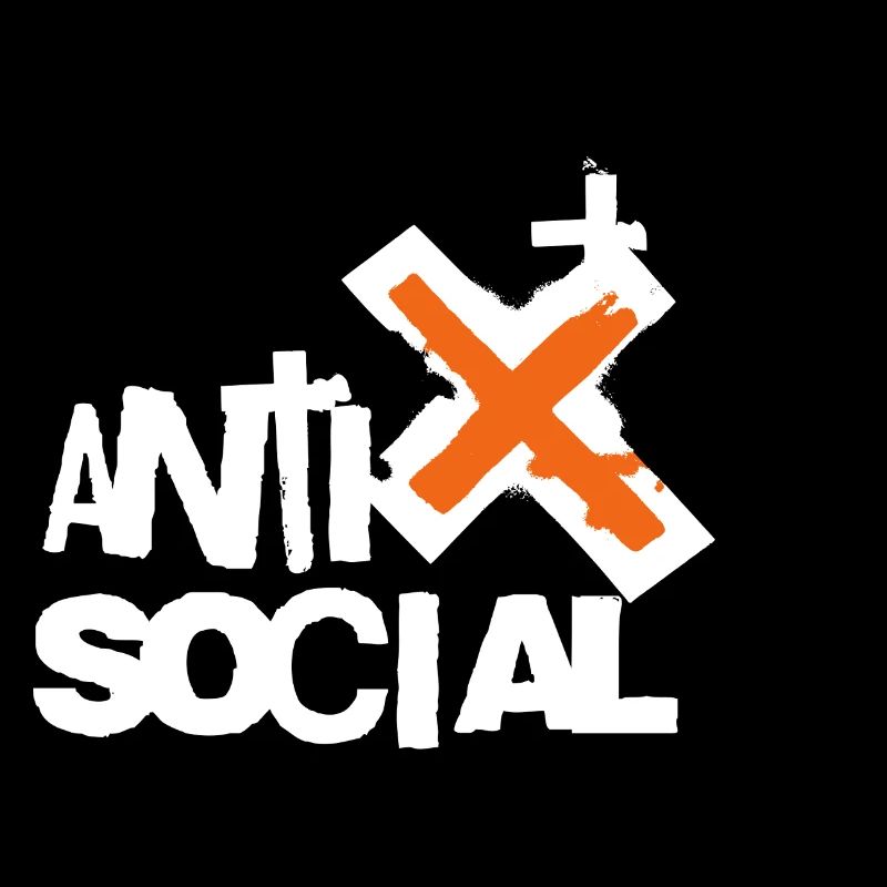 Logo d’art de rue antisocial