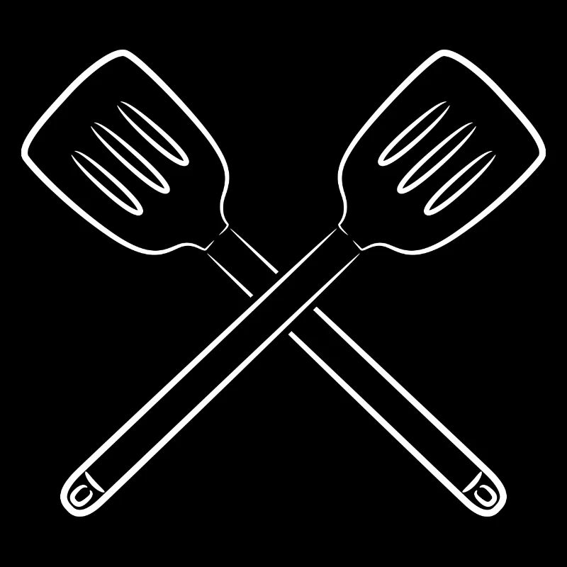 Sketch slotted spoon