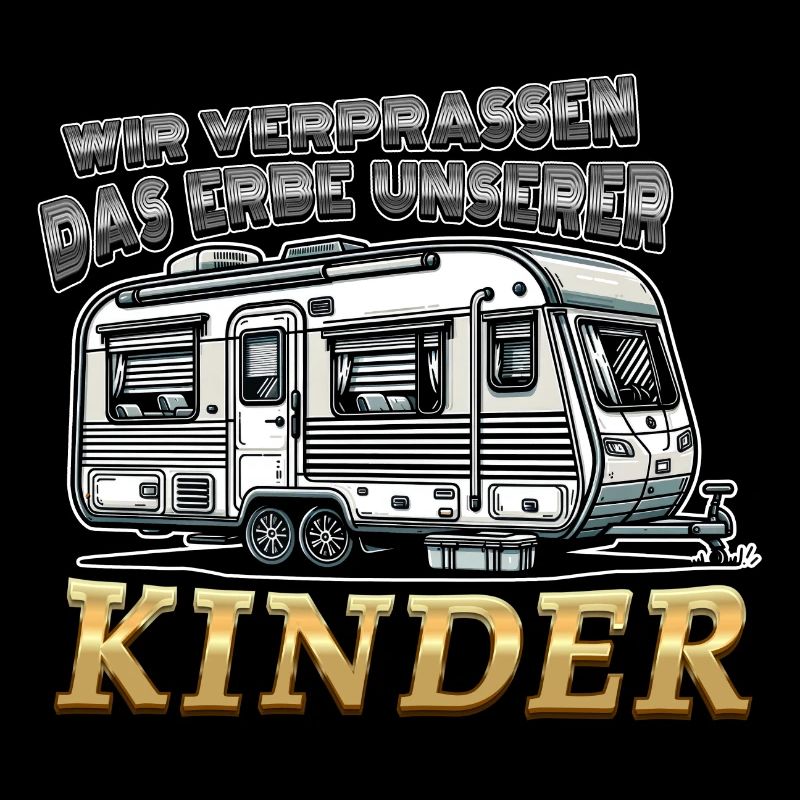 Das Erbe unserer Kinder Lustiger Spruch Wohnwagen