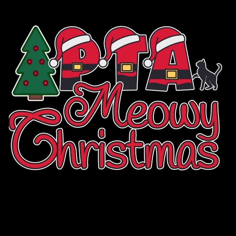 PTA Cat Noël miaouant