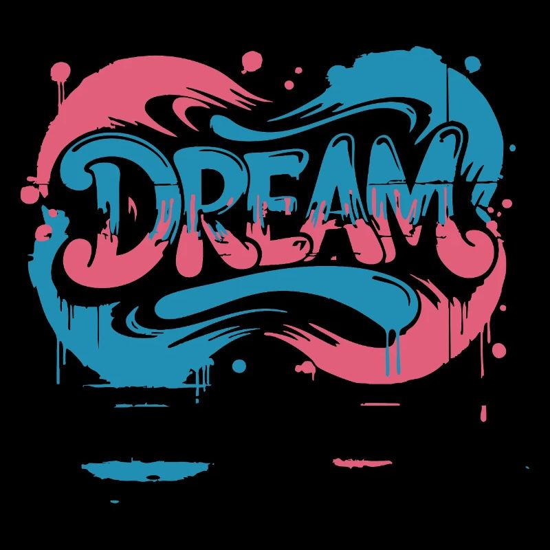 DREAM Graffiti Design voller Farbe und Motivation