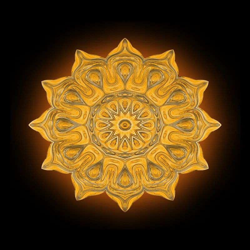 Mandala de lumière du soleil