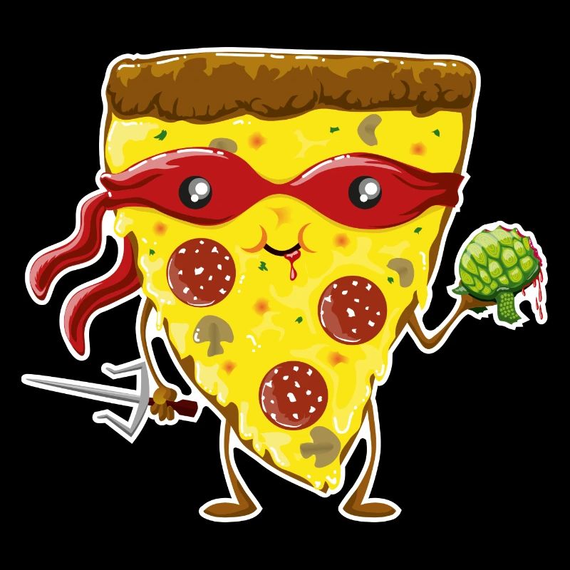 Ninja Pizza eats turtle