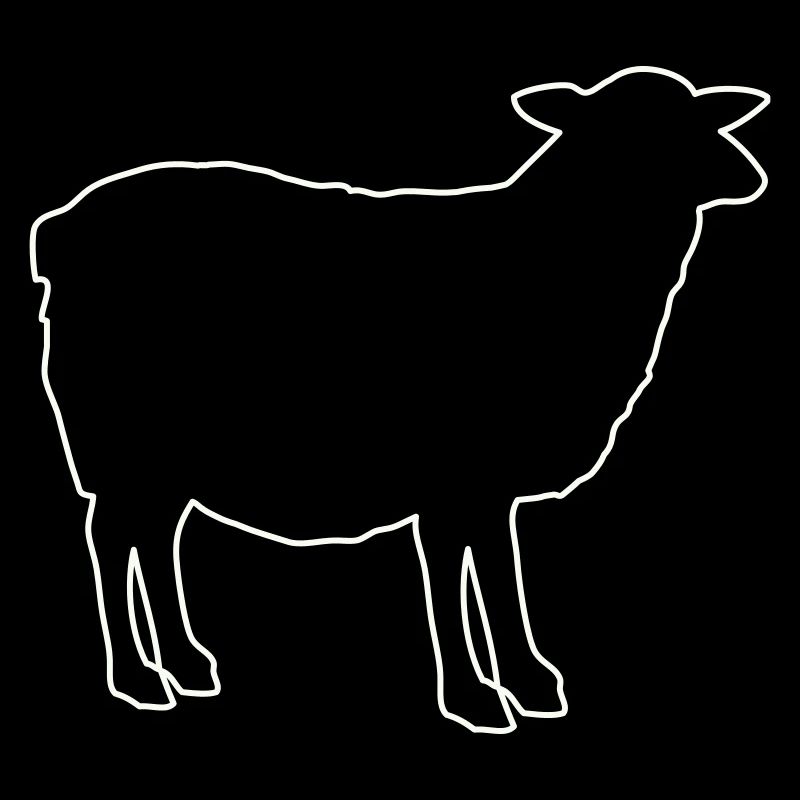 Silhouette de mouton