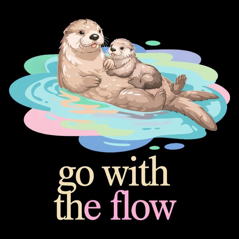 Otter Duo in Pastel Flow