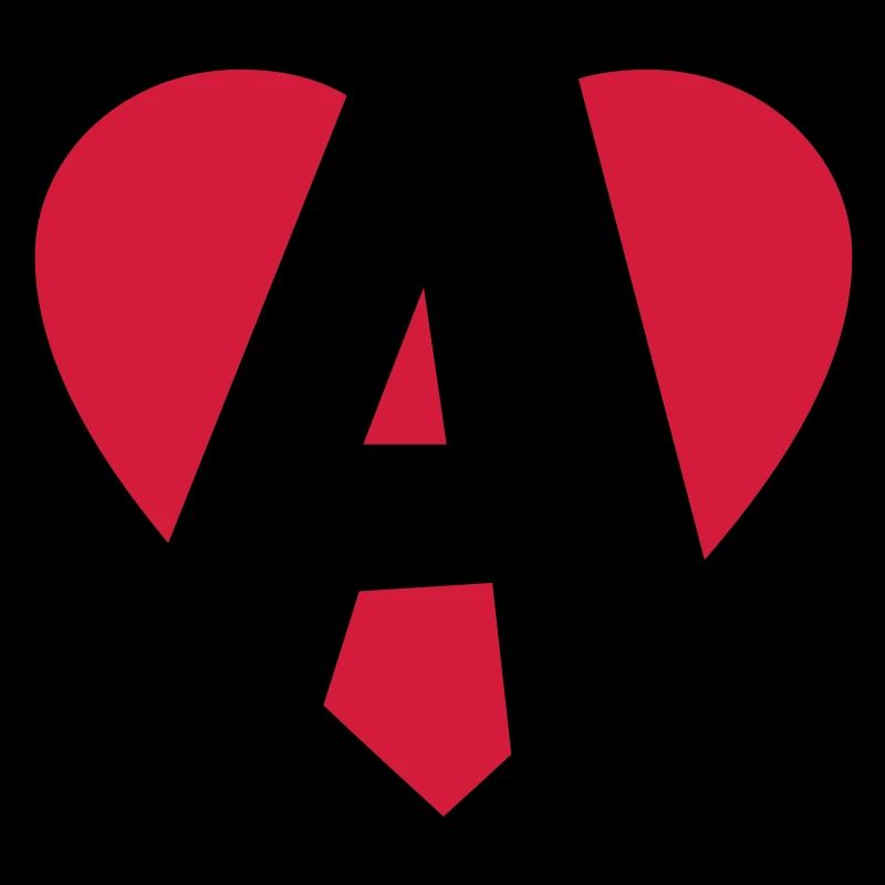 I love A - Herz A - Buchstabe A