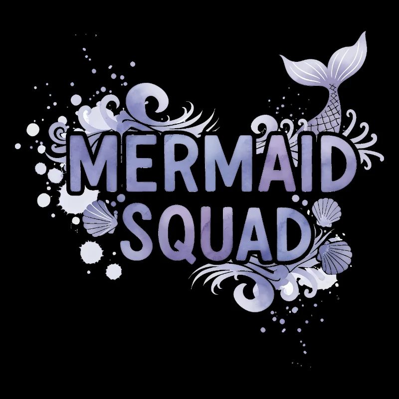 Mermaid Squad Mermaid Ocean Gift Funny