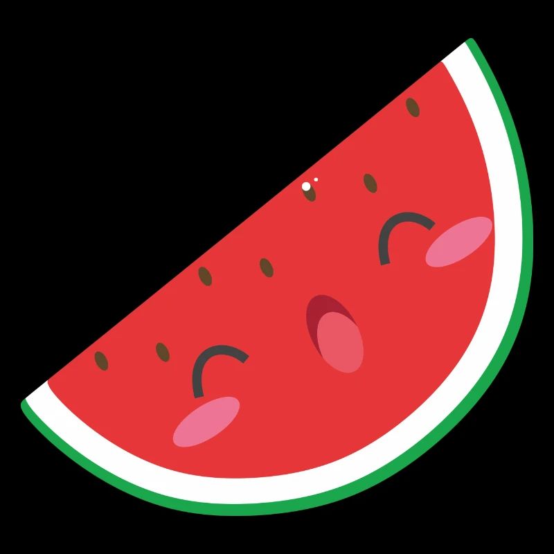 melon d'eau douce - pastèque douce avec le sourire