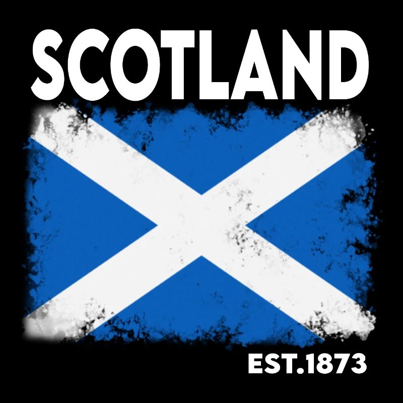 Scotland Saltire Crest 1873