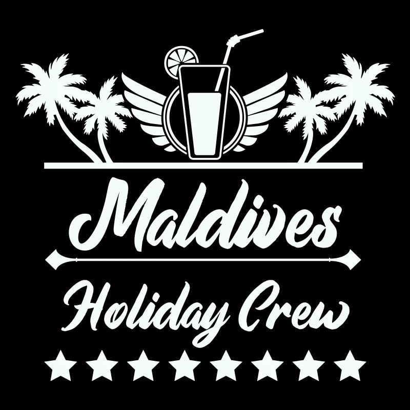 Équipe de vacances aux Maldives