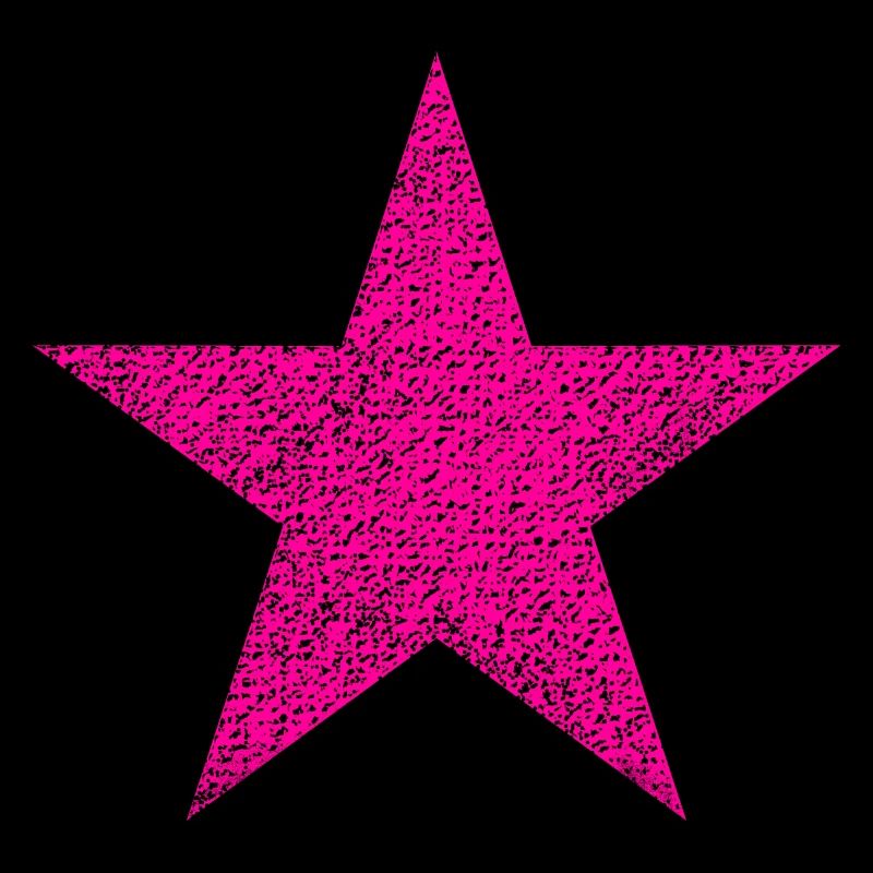 Pink star with texture