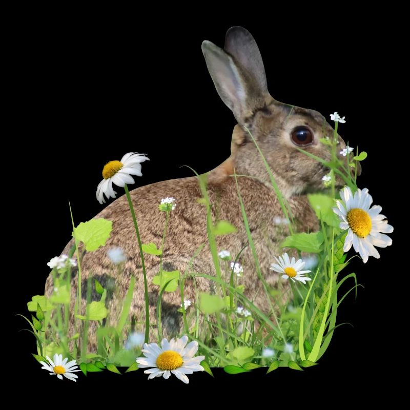 Rabbit White Flowers