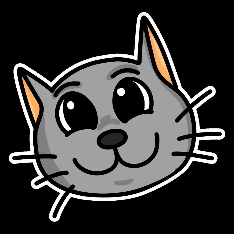 Mignon chat tête