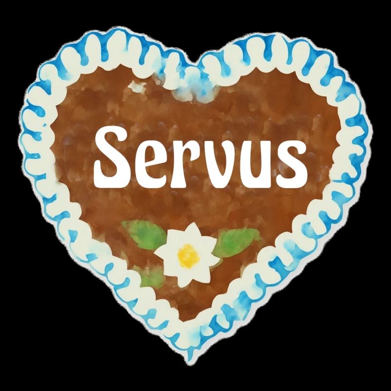 Lebkuchenherz Servus
