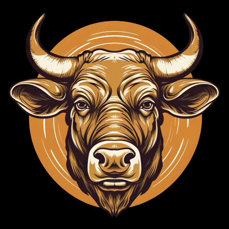 Portrait eines Ochsen