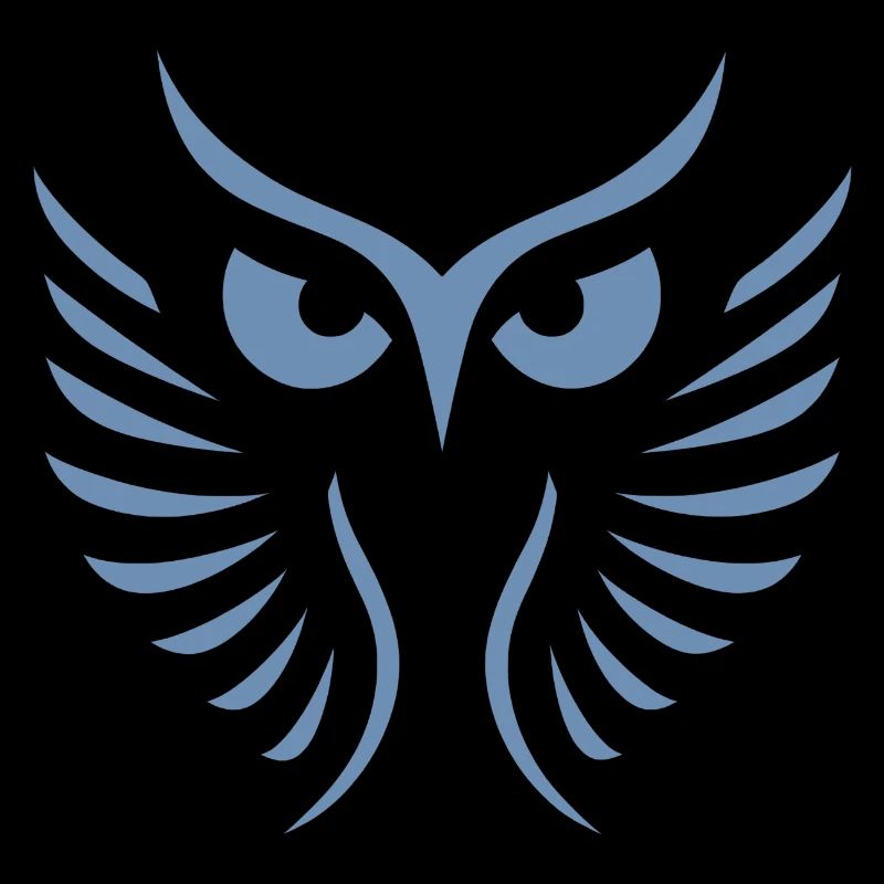 Modern Owl: Abstract, Minimalist Art
