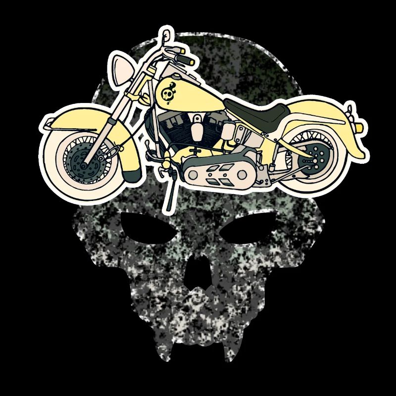 Skull Motorcycle