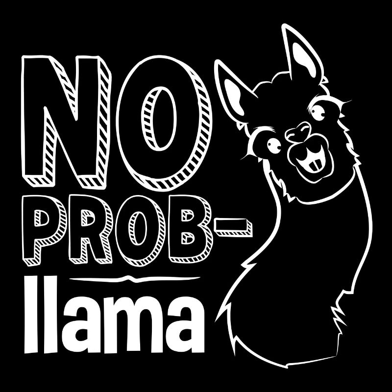 Lama, Lama-Humor, kein Problem