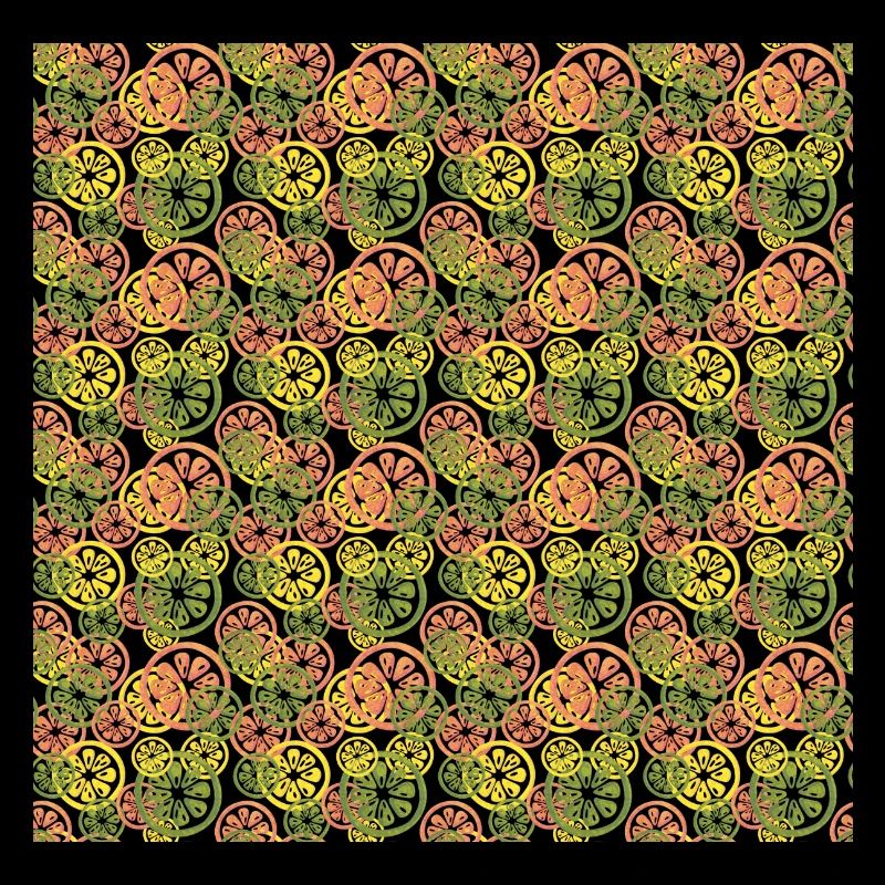 Frucht Zitronen Orangen Muster