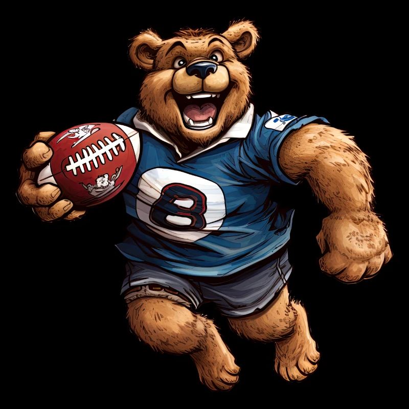 Bear Rugby Player