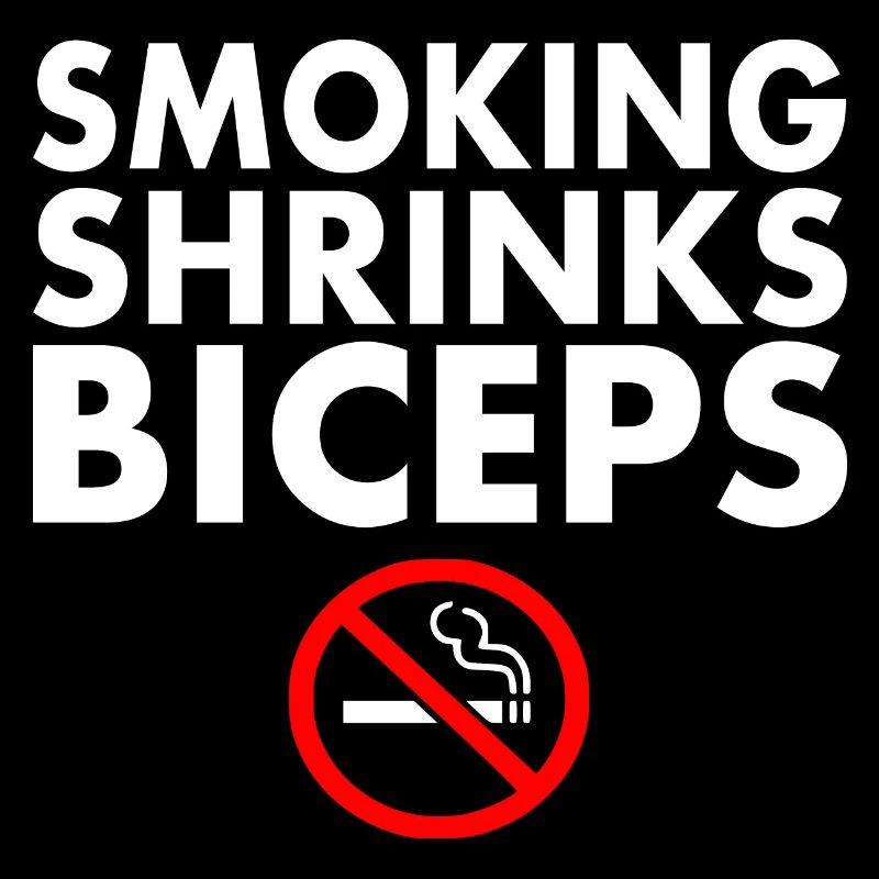 Smoking shrinks the biceps