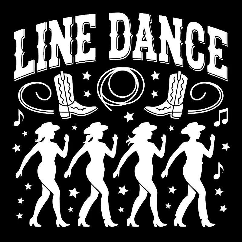 Line Dance Silhouettes Dance