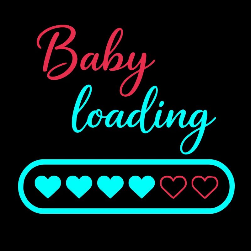 Baby Loading Neon Hearts