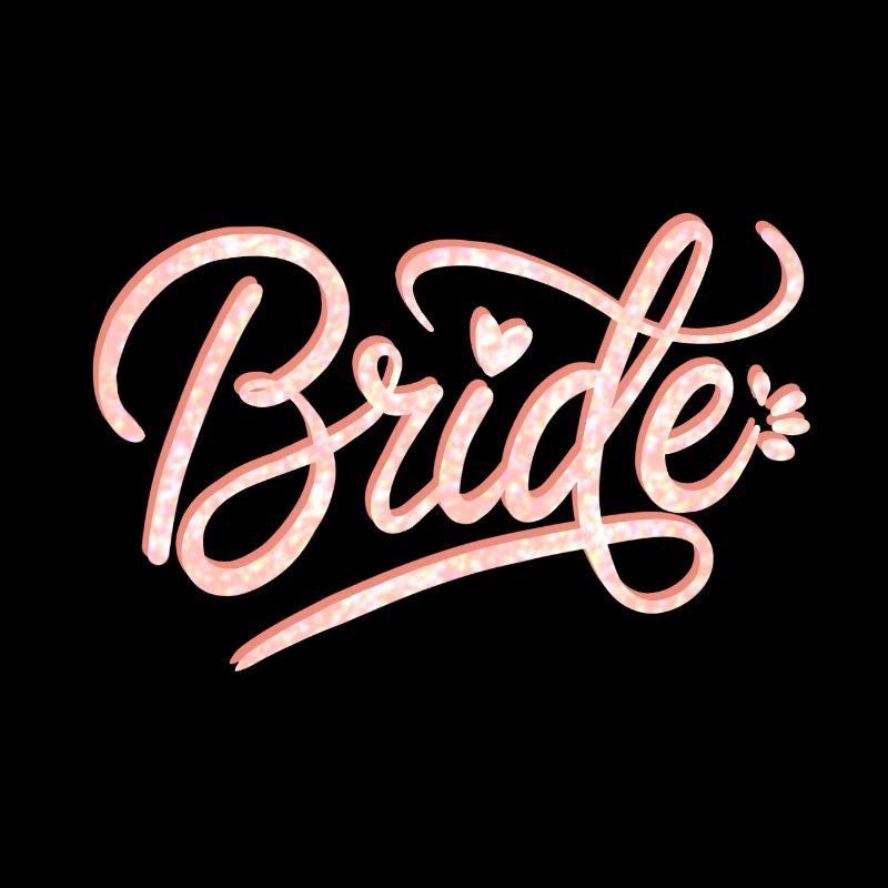 Bridal glitter font