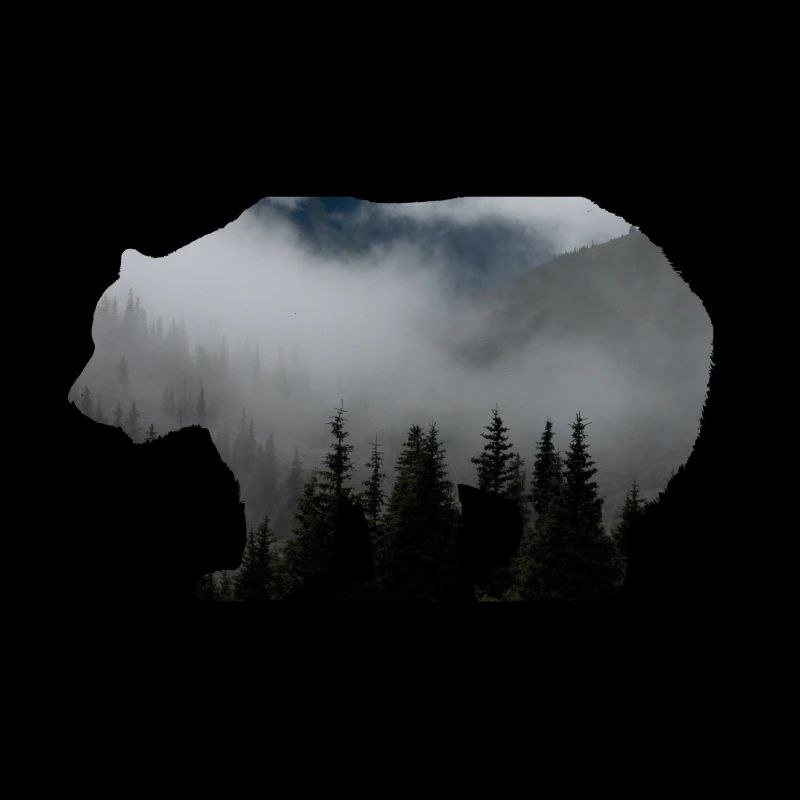 Waldbewohner / Natur Bär Wald Baum