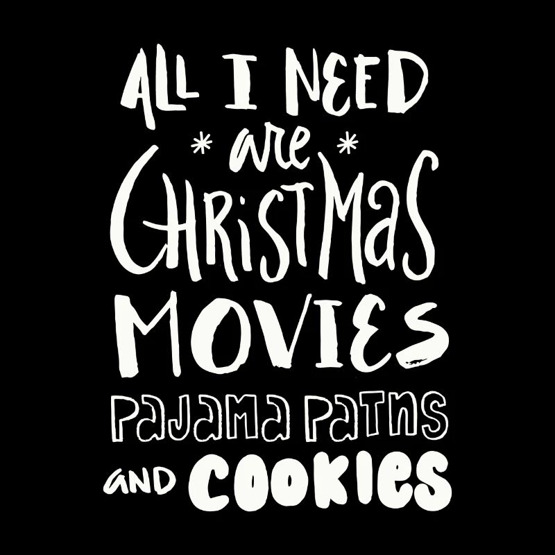 Films biscuits pyjamas cadeau de Noël X-MAS