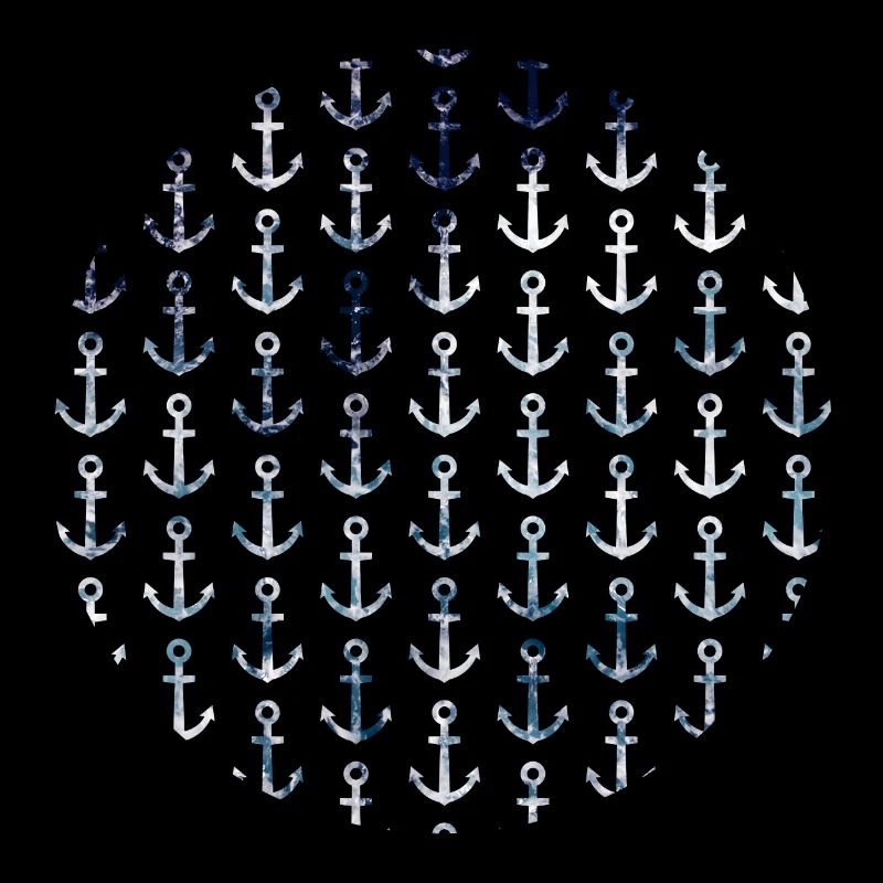 Maritime Ancre modèle en forme circulaire