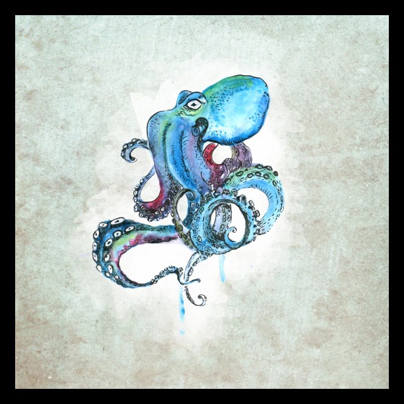 octopus octopus colorful tentacle sea deep water