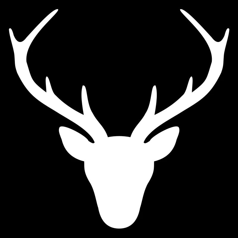 Hirsch Geweih Silhouette Jagd Jger Geschenk