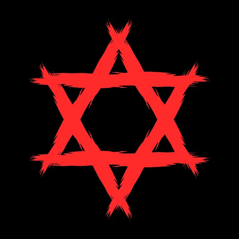Davidstern Religion Rot