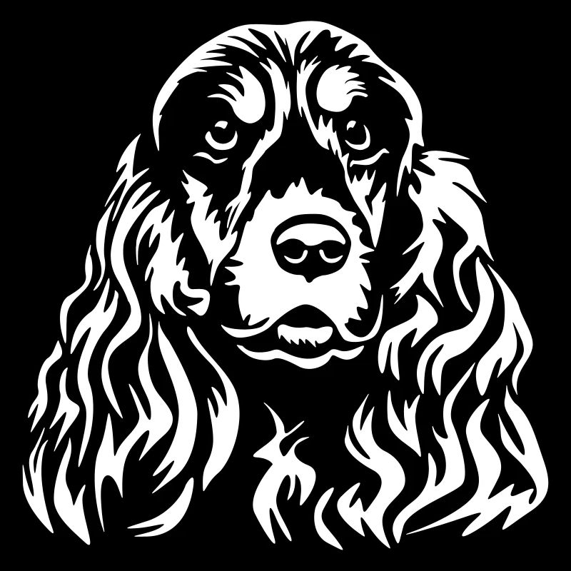 Cocker Spaniel Kopf "Black Edition"